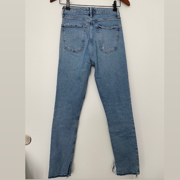 Agolde High Rise Distressed Denim Skinny Jeans - Picture 12 of 12